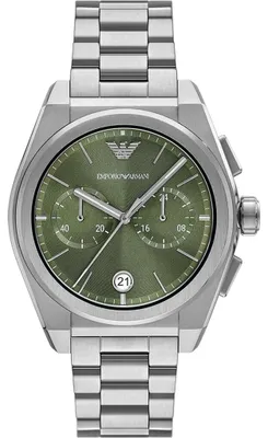 Produktbild von Emporio Armani Herrenuhr Grün Silber AR11640