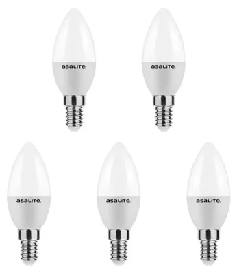 Produktbild von Asalite E14 LED-Lampe B35 4W 350lm 4000K neutralweiß 5 Stück
