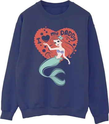 Produktbild von Disney - "The Little Mermaid Daddy" Sweatshirt für Herren BI31851 (XL) (Marineblau)