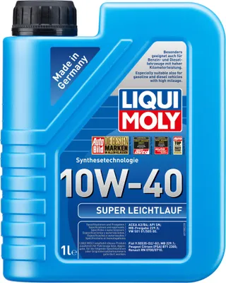 Produktbild von Liqui Moly Super Low-viscosity Sae 10w-40 Motoröl 1l Durchsichtig Durchsichtig One Size