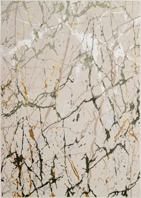 A close-up view of a rug with a marble-like pattern.