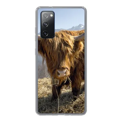 Produktbild von MuchoWow® Handyhülle Schutzhülle Hülle für Samsung Galaxy S20 FE Schottischer Highlander - Berg - Schnee Silikon Softcase Handy Hülle - Abdeckung