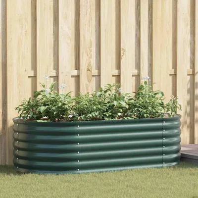 Image de Maison Exclusive - Potager surélevé vert 160 x 80 x 44 cm en acier