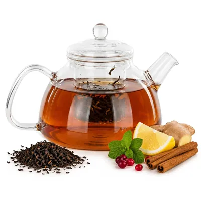 Image de Théière en verre KADAX, 1,3L, résistante à la chaleur, verseuse en verre avec infuseur pour thé en vrac, théière en verre avec couvercle et filtre, préparation de thé, verseuse avec filtre à thé