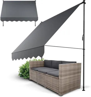 Produktbild von Famanu Balkon- und Terrassenmarkise 250x120 cm - Grau