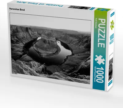 Produktbild von CALVENDO Puzzle Horseshoe Bend 1000 Teile Puzzle quer | 1000 Teile Lege-Größe 64x48cm Foto-Puzzle für glückliche Stunden
