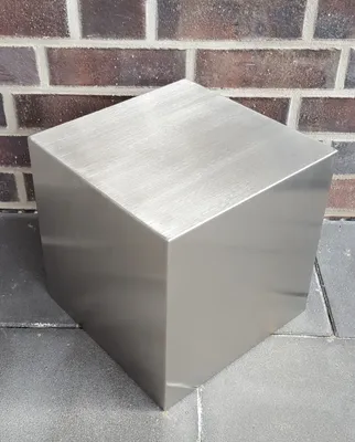 Produktbild von Dekorationsquader Edelstahl matt gebürstet 40x40x40 cm