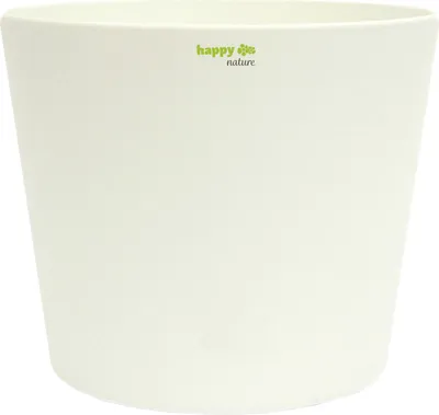 Produktbild von Kunststoff Blumentopf Florenz weiß Ø 14,3 cm Höhe 12,0 cm