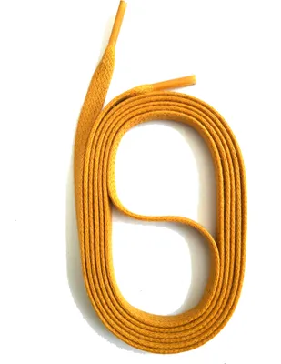 Produktbild von SNORS gewachste Schnürsenkel flach - OCKER - 6-7mm - 110cm