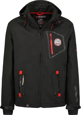 Produktbild von Geographical Norway  Herren Softshelljacke Funktions-Outdoor-Jacke, TELEMAQUE, Schwarz, Größe M