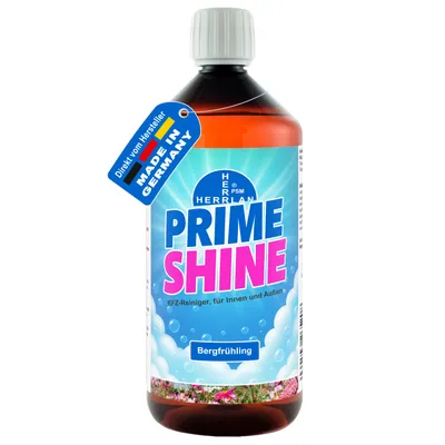 Produktbild von HERRLAN® Kfz-Reiniger - PrimeShine mit Bergfrühlingduft - für innen und außen - 1000 ml