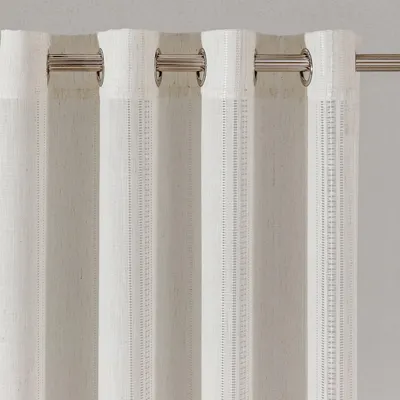 Produktbild von Beige Vorhänge mit Ösen im Boho-Stil für das Wohnzimmer