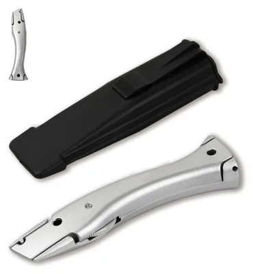 Produktbild von Teppichmesser Cuttermesser für Trapezklingen 16,5 cm Aluminiumlegierung mit Halter