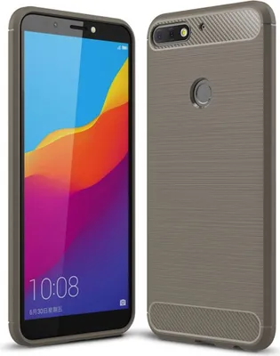 Zdjęcie produktu dla Ochronne etui na telefon Huawei Honor 7C Case Cover Carbon Optics Grey
