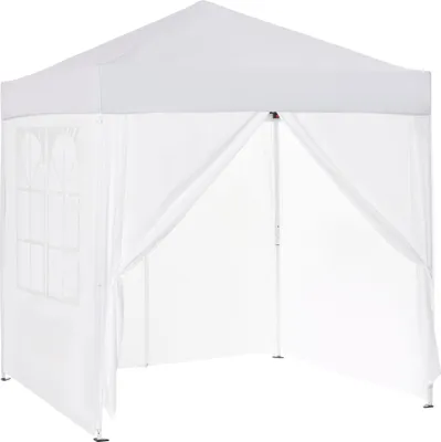 Produktbild von Składana altana Outsunny 2 x 2 m z 4 ścianami bocznymi, oknem, namiot z ochroną UV, namiot ogrodowy z torbą do przenoszenia, do ogrodu, na taras, stal Oxford, czarna