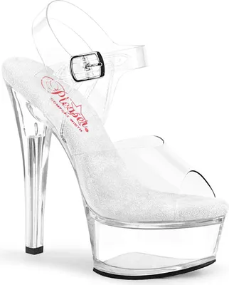Produktbild von GLEAM-608 Damen Sandale von Pleaser, Transparent  , EU 36, US 6
