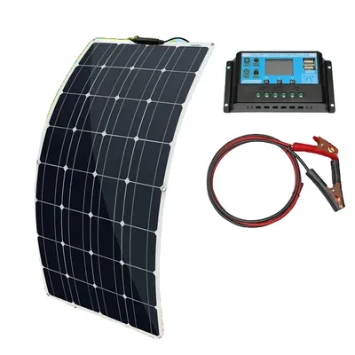 Produktbild von Solarpanel, hohe Effizienz monokristallin, flexibles Design, 100w Solarsystem