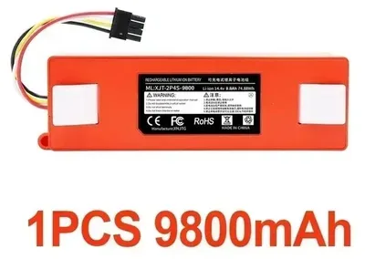 Produktbild von Xiaomi Roborock Saugroboter - Ersatzakku - 9800 mAh Li-Ion - Für S5 Max S50 S51 S55 S7 S8 T7 T8 S60 S65 G10 P50 P55 - 1 Stück 9800 mAh