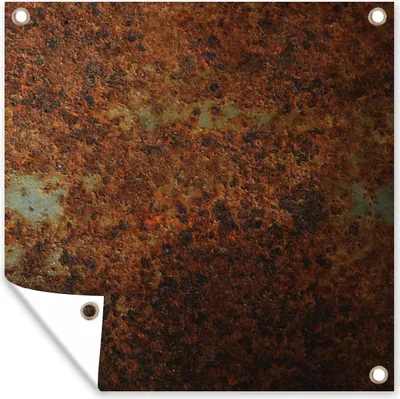 Obrázek produktu pro MuchoWow® Zahradní plakáty - Rust - Vintage - Steel - 200x200 cm - Zahradní dekorace