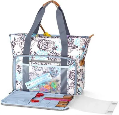Image de Sac large pour le tricot et la laine - élégant et pratique - 1 pièce - Fleur de cheval