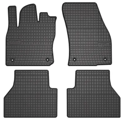 Produktbild von Gummi-Fußmatten für Volkswagen Caddy IV 2020- (Kombi) – 4-tlg, Schwarz, passgenau – Wielganizator SolidPRO