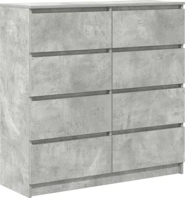 Produktbild von Sideboard Betongrau 100x35x99 cm Holzwerkstoff