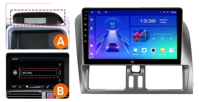 Zdjęcie produktu dla System multimedialny samochodowy, sterowanie dotykowe, łączność 4G, kompatybilny z Volvo XC60 (lata produkcji: 2007, 2010, 2013, 2014, 2017), bezprzewodowy, pamięć 2G, 64G, modele A, B