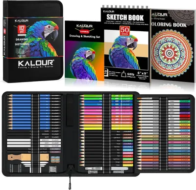 Produktbild von Zeichenset 112-teilig, Graphitstifte, für Künstler