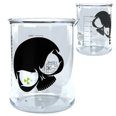 Produktbild von Nuke Guys "Griffin" Messbecher 150 ml PP - Nuke Guys Skull 2 farbig