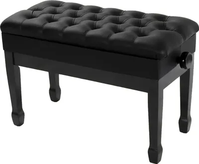 Obrázek produktu pro Klavírní lavice, výškově nastavitelná, s úložným prostorem, 73 x 36 x 49–59 cm