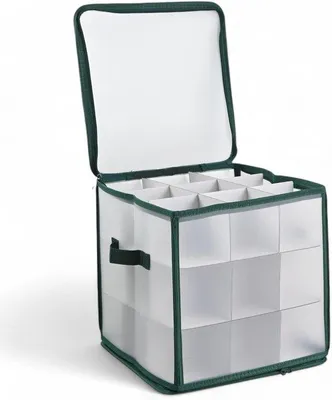 Produktbild von Famanu Aufbewahrungsbox für Weihnachtsdekoration - 31 x 31 x 31 cm, für 27 Teile