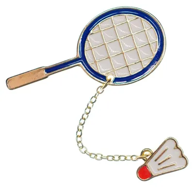 Produktbild von Badmintonschläger Brosche Miniblings Ball Sport Badminton Federball Pin