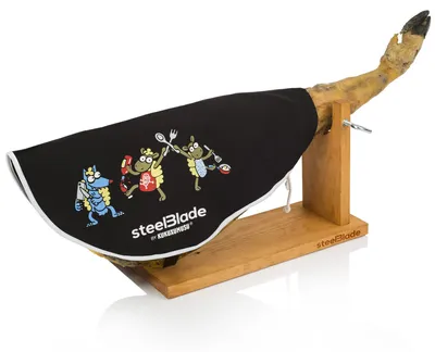 Schinkenabdeckung 50 % Baumwolle schwarz 55 cm Modell Perejil
