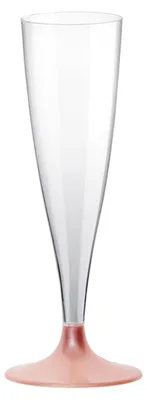 Produktbild von Champagnerglaser - 10x - Kunststoff - 140ml- Rosegold - wiederverwendbar
