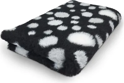 Produktbild von Vet Bed schwarz Kreise grau weiß