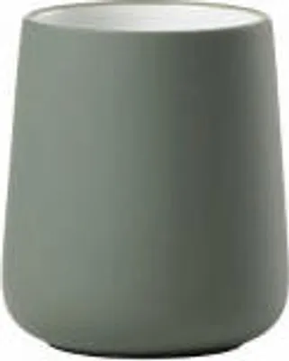 Image de Zone Denmark Gobelet à brosse à dents Nova, Gobelet à brosse à dents, porcelaine, Olive Green, H 10 cm, 28100