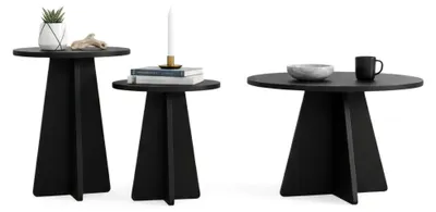 Produktbild von Cargeghe - Couchtisch, 60x60x40h cm, Schwarz, Rund