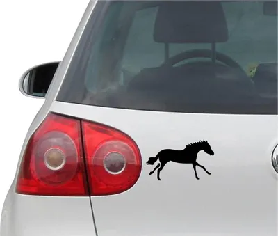 Produktbild von Aufkleber / Autoaufkleber - JDM - Die cut - Pferd #4 - Auto, Truck, Notebook, Laptop - schwarz - 139mmx83mm