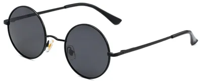 Produktbild von Retro-Sonnenbrille, rund, für Damen und Herren, klassisch, modisch, polarisiert, ideal zum Autofahren und Einkaufen