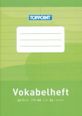 Produktbild von Vokabelheft liniert DIN A6 Schulheft Lin. 53