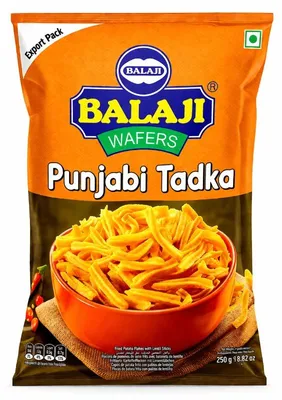 Zdjęcie produktu dla Pikantna przekąska Punjabi Tadka Balaji Punjabi Tadka 200g - ziemniaczana