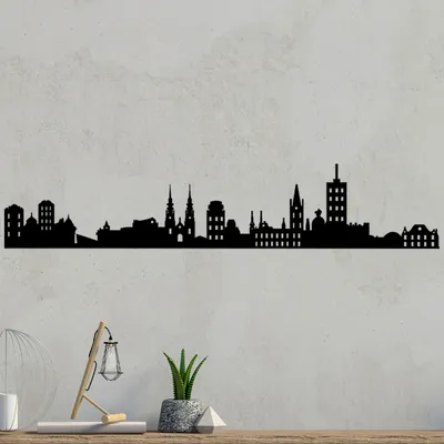 Immagine prodotto di Wallity, Ottowa- TNL1105, Nero, Altre decorazioni per la casa, 118 x 23 cm, 100% metallo (Spessore: 1
