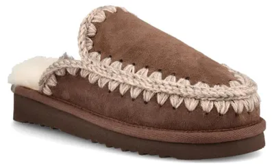 Obrázok produktu pre Domáce papuče mou Damen, model MU.FW101125A-SAV, farba: béžová, veľkosť: 38