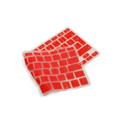 Zdjęcie produktu dla Silikonowa osłona klawiatury QWERTY English Keyboard do MacBook Pro Air Red