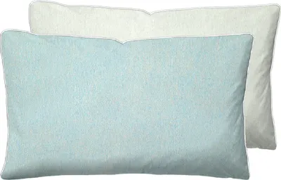 Produktbild von biberna Melange-Flanell Bettwäsche 0840500 MELANGE UNI color: ciel, size: 1x 40x60 cm