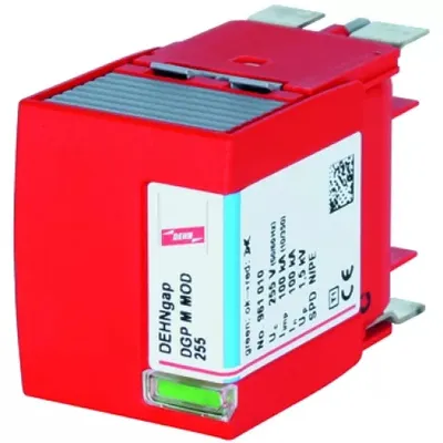 Produktbild von Dehn N-PE-Blitzstromableiter Funkenstrecken- Schutzmodul für DEHNgap M 961010