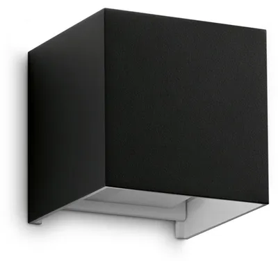 Produktbild von Ideal Lux 313450 OUTDOOR ATOM Außenwandleuchte LED 12W 1050/670lm 3000K IP54 schwarz
