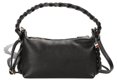 Immagine prodotto di Borsa a tracolla da donna Florence, in pelle nera, dimensioni 25x9x14, codice D2OTF849S1