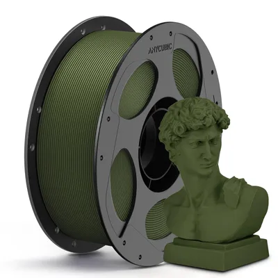 Matte PLA-Filament 1,75 mm, dunkelgrün, 1 kg