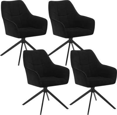 Produktbild von Woltu W0ATT0175-4, Schwarz, Drinnen, 150 kg, 4 Stück(e)